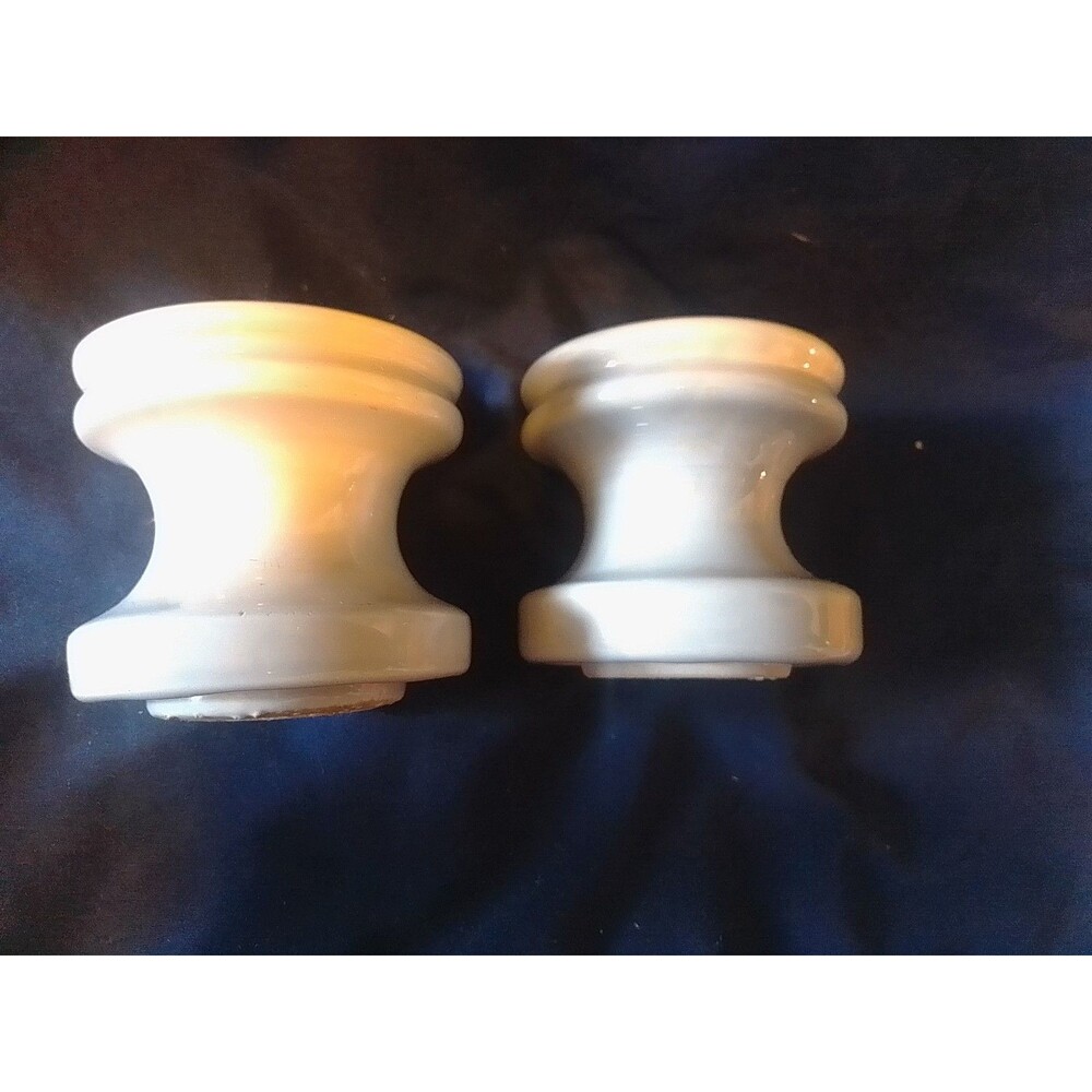 Vintage Industrial glazed porcelain insulators